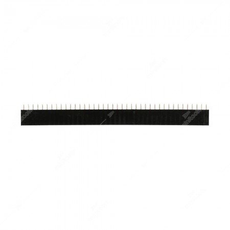 Connettore SIP / SIL pin strip femmina per PCB 40 contatti passo 2.54mm