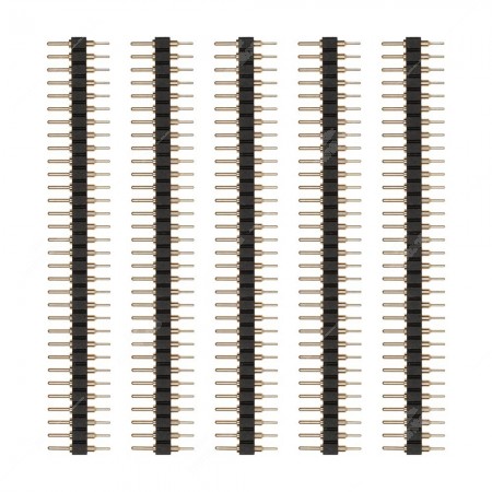 Confezione da 5 pezzi di pin strip maschio 32 contatti torniti