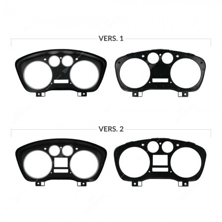 Confronto versioni cover anteriore quadri strumenti Ford Focus Mk2 e C-Max Mk1 (modelli pre-restyling)