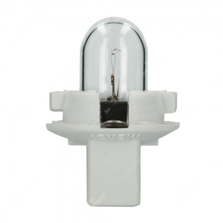 Lampadina per automotive B12,3d 12V 2W base bianca