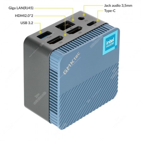 Porte Mini Computer Nuc Intel Alder Lake N97 GMKtec G5