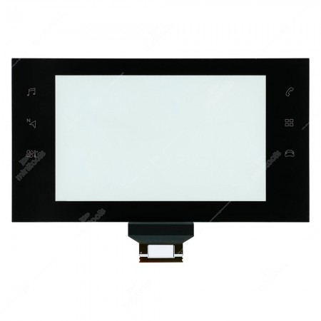 Vetro Touchscreen per display multifunzione Citroën C3, C3 Aircross, C4 Cactus, Opel - Vauxhall Corsa e Peugeot 308 - icone accese