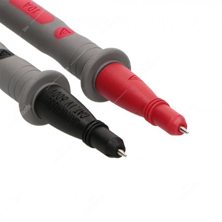 Coppia di puntali rosso / nero per tester