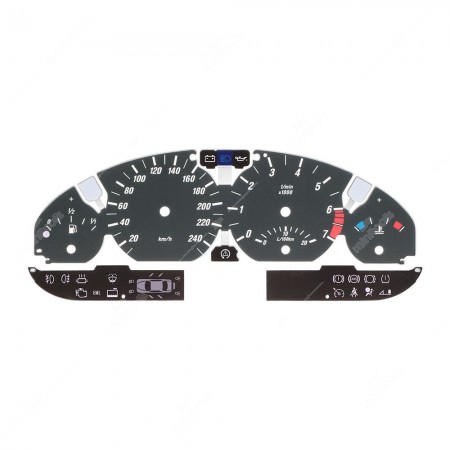 Fondino contachilometri BMW Serie 3 E46 - icone accese
