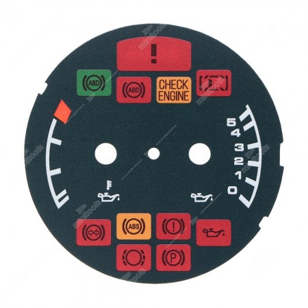 Fondino ottanio temperatura e pressione olio contachilometri Porsche 911 993 (versioni europee) - icone accese
