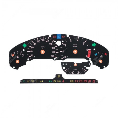 Fondino contachilometri BMW Serie 3 E36 - icone accese