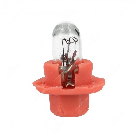 Lampadina per cruscotto B8,4d 12V base rosa