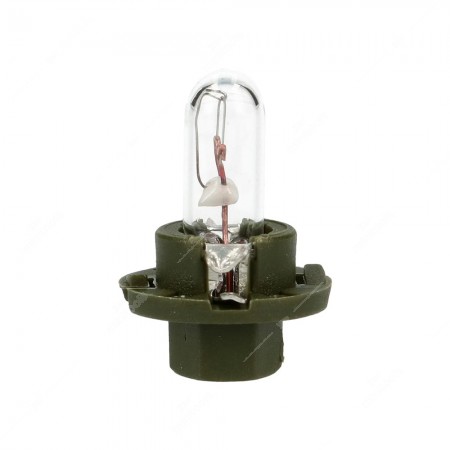 Lampadina per cruscotto BX8,4d 12V base verde oliva