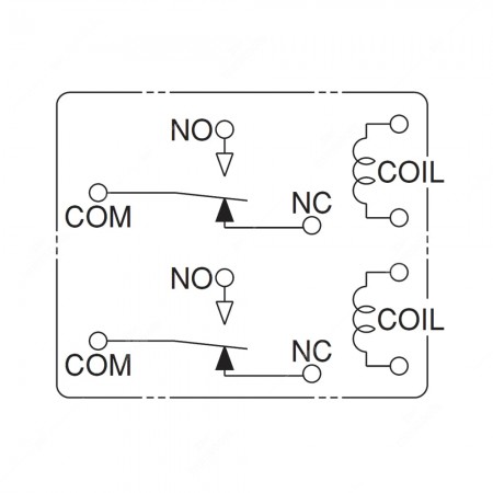 Schema tecnico relè ACT512-12V