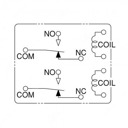 Schema tecnico relè Nais / Panasonic ACT512M05-12V