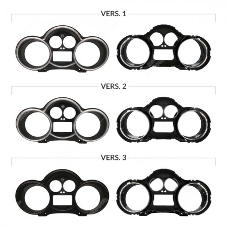Confronto versioni Cover anteriore contachilometri Alfa Romeo 147 e GT (modelli pre-restyling)