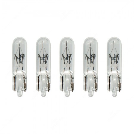 Confezione lampadine per cruscotto base in vetro W2x4,6d 24V 1,2W T5