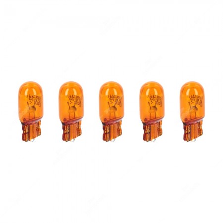 Confezione lampadine ambrata per interni auto base in vetro W2,1x9,5d 12V 5W T10 