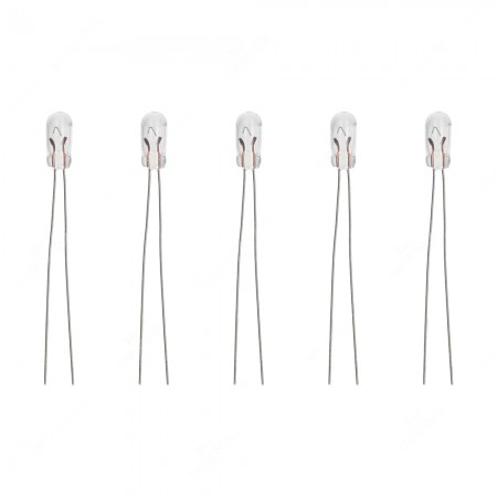 Mini - Micro lampadina ad incandescenza T1 115mA 5V - conf. da 5 pz
