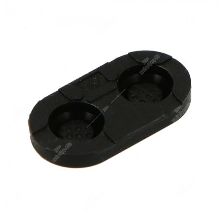 Vista laterale doppio pulsante in silicone