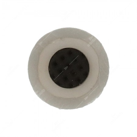 Vista dal basso puslante rotondo in silicone con contatto in gomma conduttiva