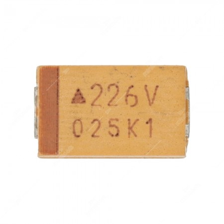 Condensatore al tantalio SMD 22uF 35V - Confezione da 10 pz.