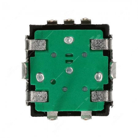 Encoder di ricambio per apparecchiature elettroniche. Con tasto a pressione. 12 impulsi/giro