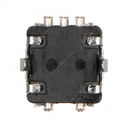 Encoder di ricambio per apparecchiature elettroniche. Con tasto a pressione. 15 impulsi/giro. Senza scatti