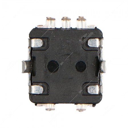 Encoder di ricambio per apparecchiature elettroniche. Con tasto a pressione. 15 impulsi/giro. 30 scatti