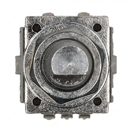 Encoder di ricambio per apparecchiature elettroniche. Con tasto a pressione. 12 impulsi/giro. 12 fermi