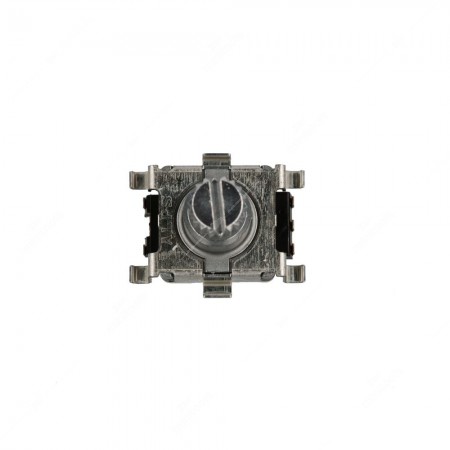Encoder rotativo meccanico incrementale, 15impulsi/giro, con tasto a pressione, 30 scatti, albero zigrinato