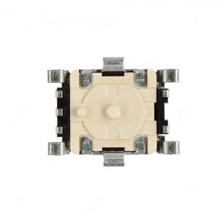 Encoder rotativo meccanico incrementale, 15impulsi/giro, con tasto a pressione, 30 scatti, albero 9,5mm