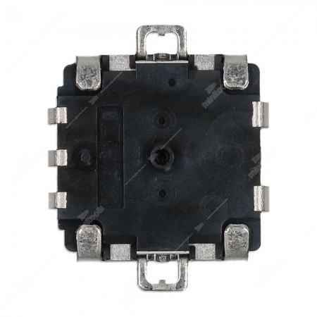 Encoder rotativo meccanico incrementale, 16 impulsi/giro, con tasto a pressione, 32 fermi