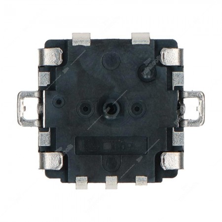 Encoder rotativo meccanico incrementale, 8 impulsi/giro, con tasto a pressione, 16 fermi - 15,6x13x15,3h mm