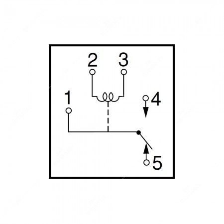 Schema tecnico del relè NEC EP1F-B3G1S per automotive