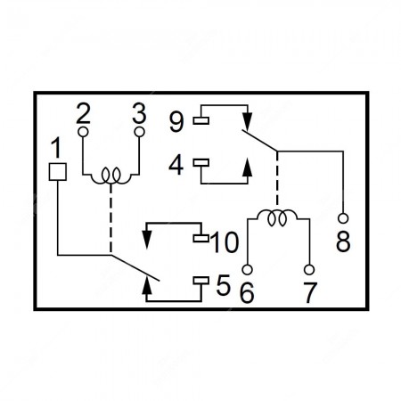 Schema Tecnico del relè NEC EP2F-B3G1ST