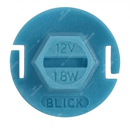 Lampadina per quadri strumenti B8,4d 12V 1,8W con base blu parte inferiore