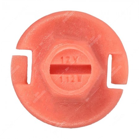 Lampadina per quadri strumenti B8,4d 12V base rosa parte inferiore