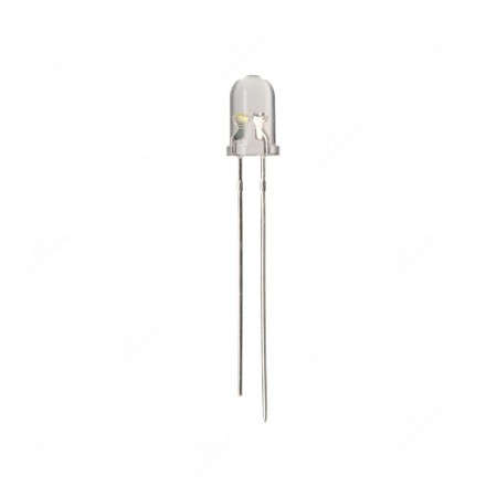 Led alta luminosità 5mm luce bianca - Confezione da 100 pz