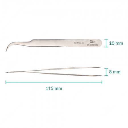 Pinzetta MTQ-15 con punte sottili curve