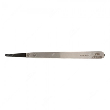 Pinzetta ESD con punte piatte in plastica (130x10x9mm)