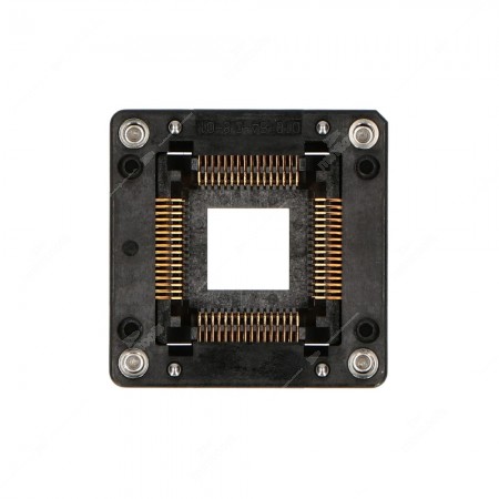 Zoccolo QFP64, 64 pin, passo tra pin 0,80mm