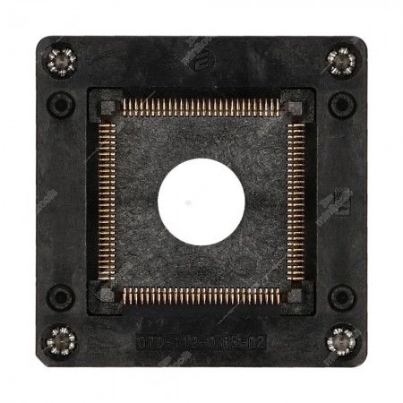 Zoccolo TQFP112, 112 pin, passo tra pin 0,65mm