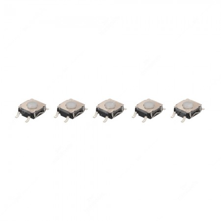 Micropulsante tattile SMD 6,2x6,2x3,5mm, confezione da 5 pezzi