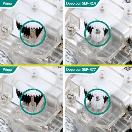 Confronto tra l'utilizzo del SEP-R14 e del SEP-R77 per la riparazione dei contachilometri di BMW E30, E34, E24, K100, K75 e Mercedes W126, C107 ed R107