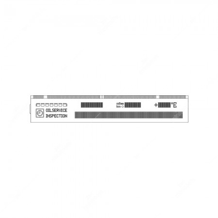 Schema tecnico display LCD senza flat per contachilometri BMW Serie 5, Serie 7, X7