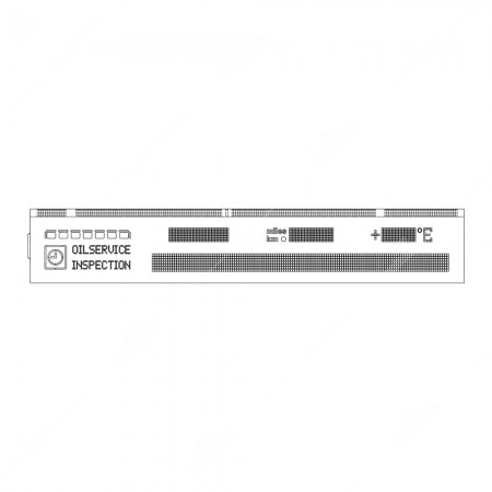 Schema tecnico display LCD con flat per quadri strumenti BMW Serie 5, Serie 7 e X7