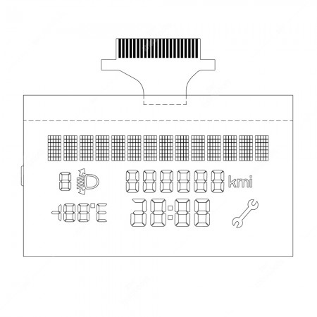 Display LCD per Fiat Punto / Grande Punto / Fiorino / Doblò / Qubo