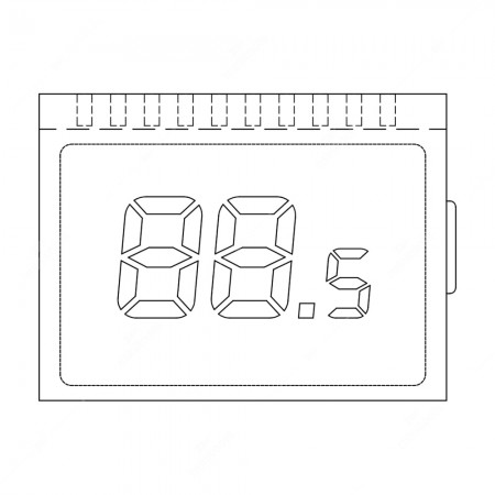 Schema tecnico display clima bizona Citroën C3 Picasso, Peugeot 3008, 308, 408, 5008 ed RCZ
