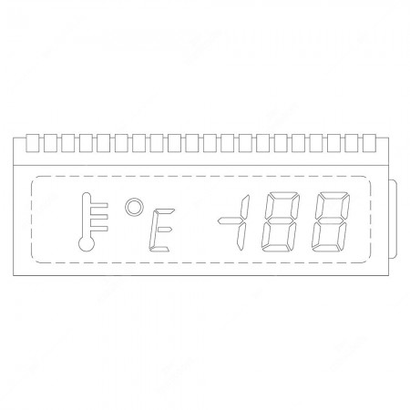Schema display termometro cruscotto Volvo 740, 760, 940, 960, S90 e V90
