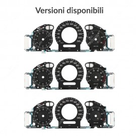 Pannello elettroluminescente completo di fondino (nero - km/h) per quadri strumenti Mercedes CLK W209, CLS C219 e Classe E W211