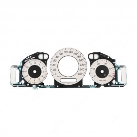 Pannello elettroluminescente completo di fondino (bianco - km/h) per quadri strumenti Mercedes CLK W209, CLS C219 e Classe E W211