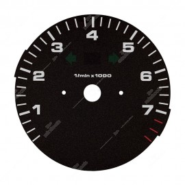 Fondino per contagiri Porsche 911 964 Carrera RS 3.8 (tacche rosse da 7200 giri - senza display)