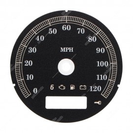 Fondino nero per restauro quadri strumenti in miglia Harley-Davidson (diametro: 80mm - 2006-2013)