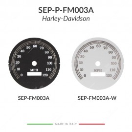 Fondino in miglia per tachimetro Harley-Davidson Dyna, Road King, Softail e Sportster